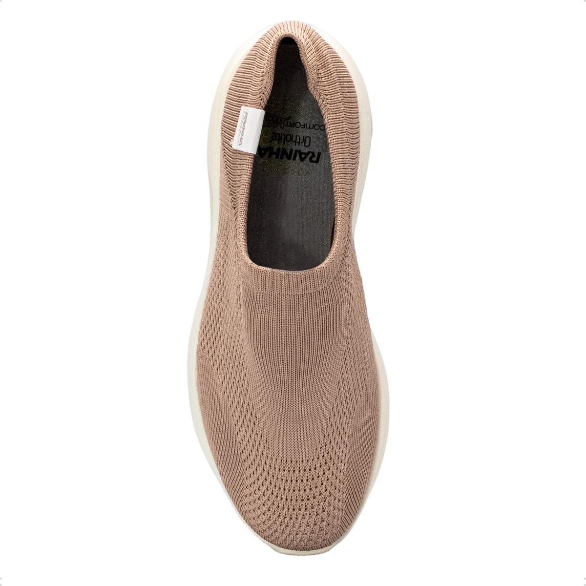 Tênis Rainha Feminino Slip On Charm II Nude 3