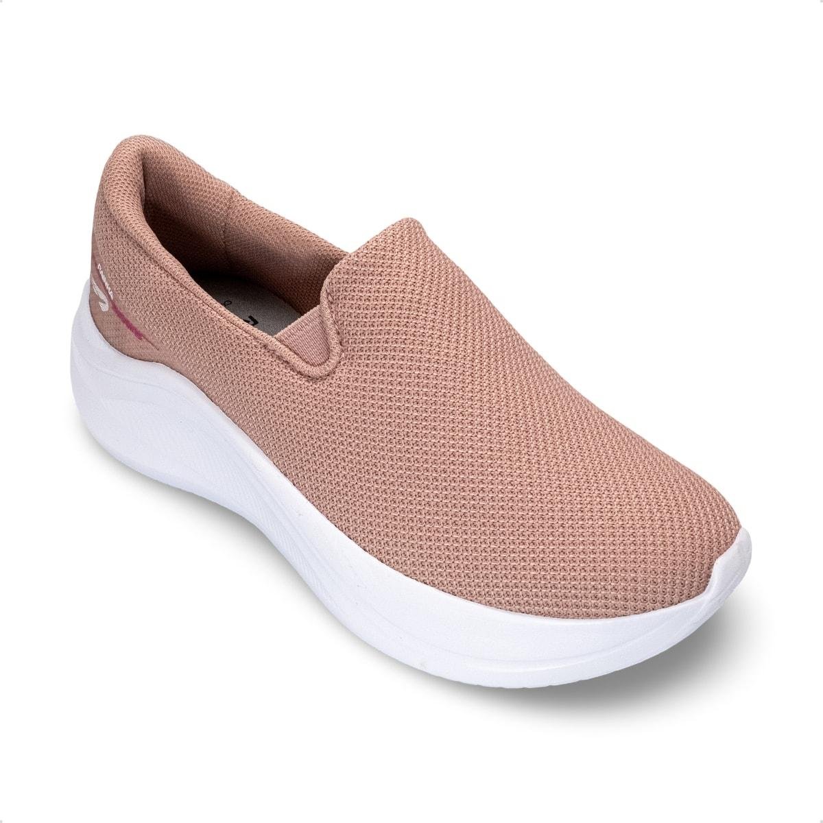 Tênis Rainha Feminino Slip On Dream V Rosa Antigo 2