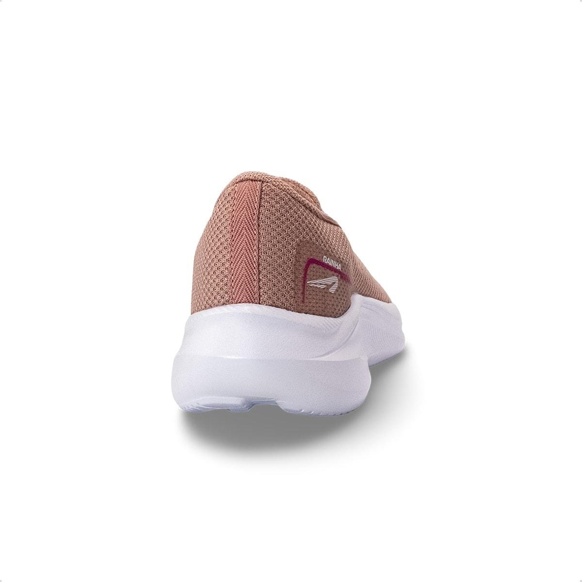 Tênis Rainha Feminino Slip On Dream V Rosa Antigo 4