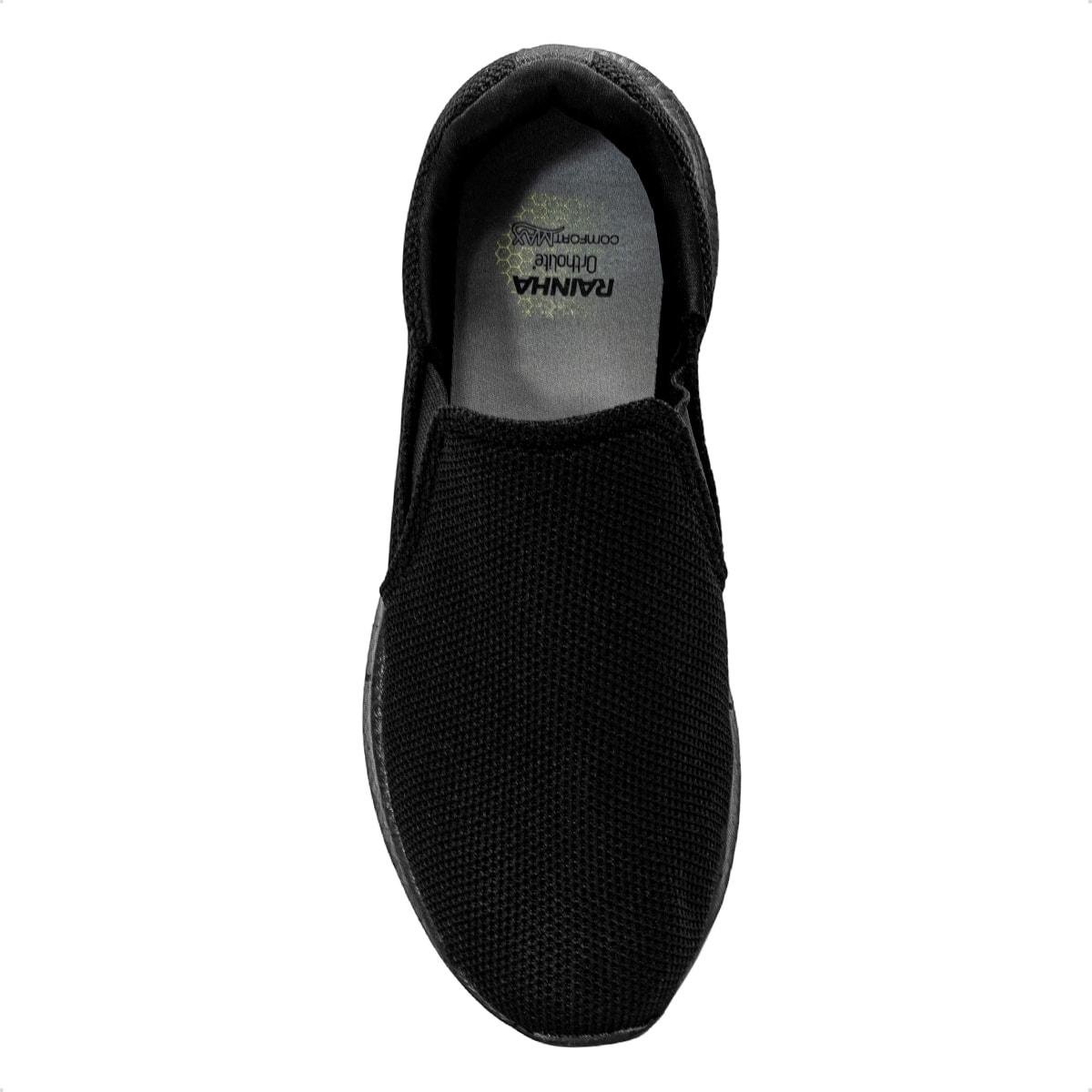 Tênis Rainha Masculino Slip On Back III Preto 3