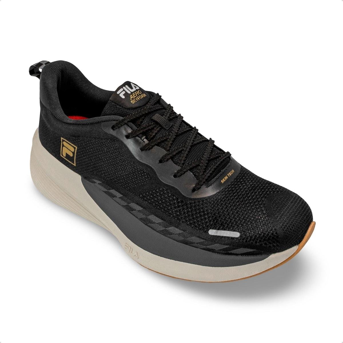 Tênis Fila Masculino Aero Skyfoam Corrida Preto/Grafite 2
