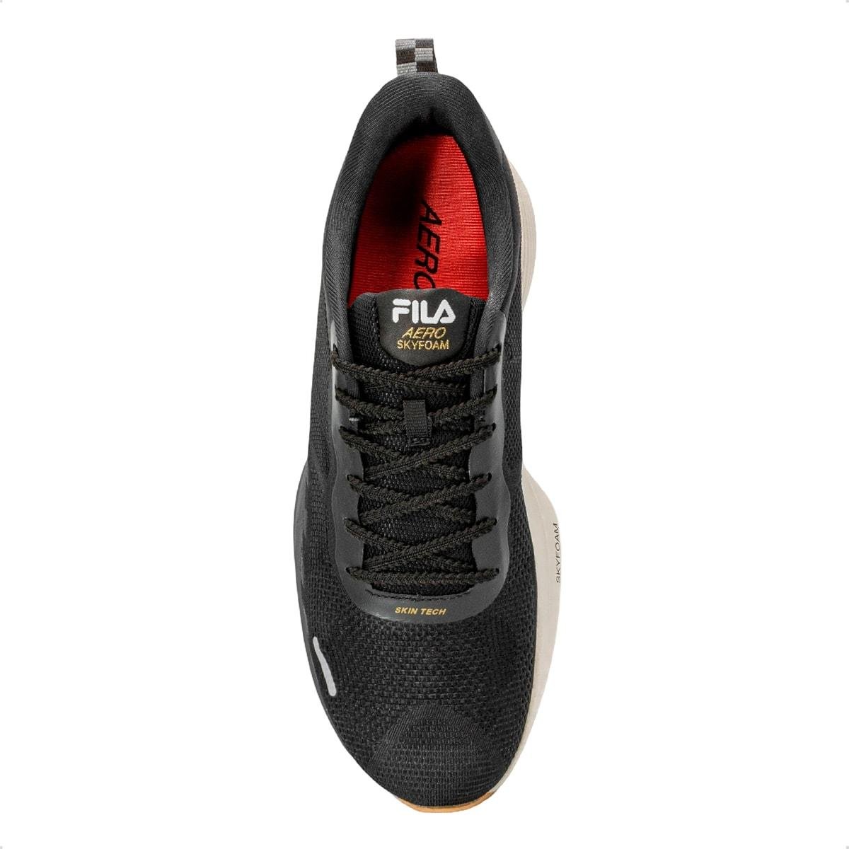 Tênis Fila Masculino Aero Skyfoam Corrida Preto/Grafite 3