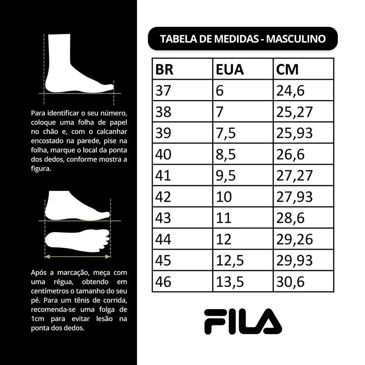 Tênis Fila Masculino Aero Skyfoam Corrida Preto/Grafite 7