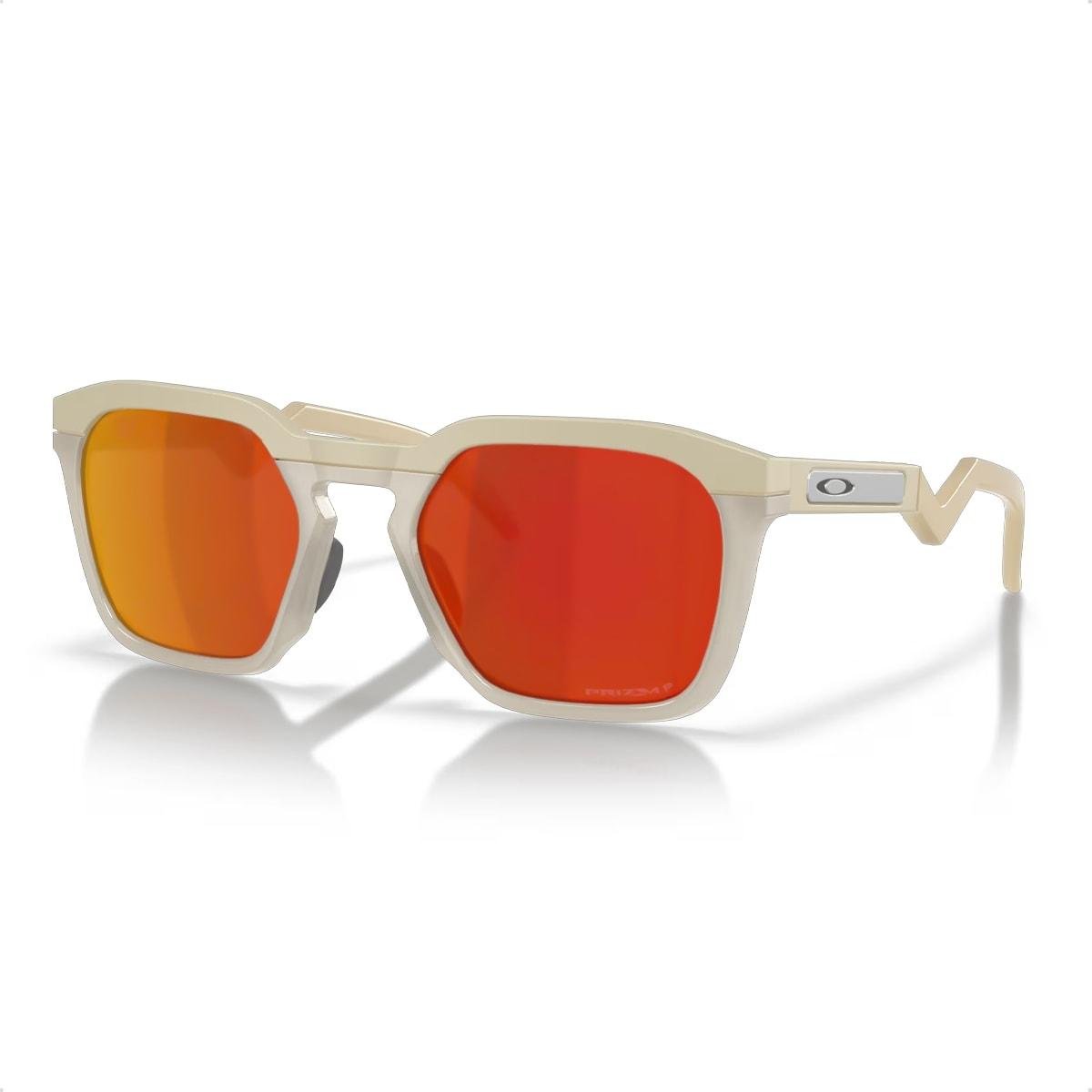Óculos de Sol Oakley Unissex HSTN SQ Prizm Ruby Polarized Bege/Laranja 2