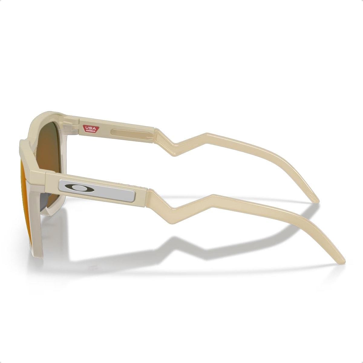 Óculos de Sol Oakley Unissex HSTN SQ Prizm Ruby Polarized Bege/Laranja 4