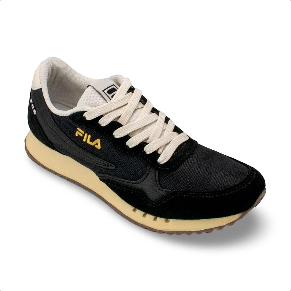 Tênis Fila Feminino Euro Jogger Vintage Preto/Bege 2