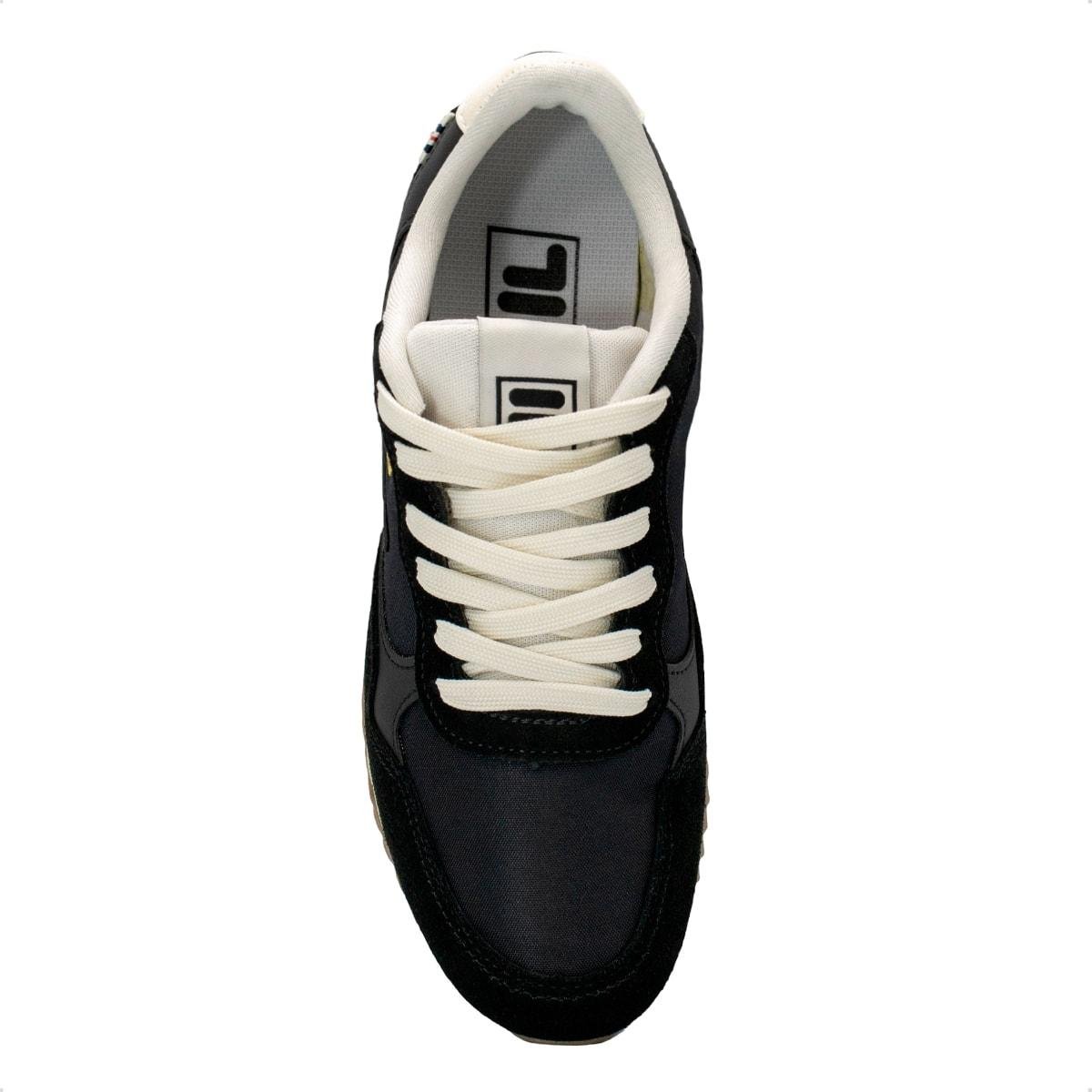 Tênis Fila Feminino Euro Jogger Vintage Preto/Bege 3