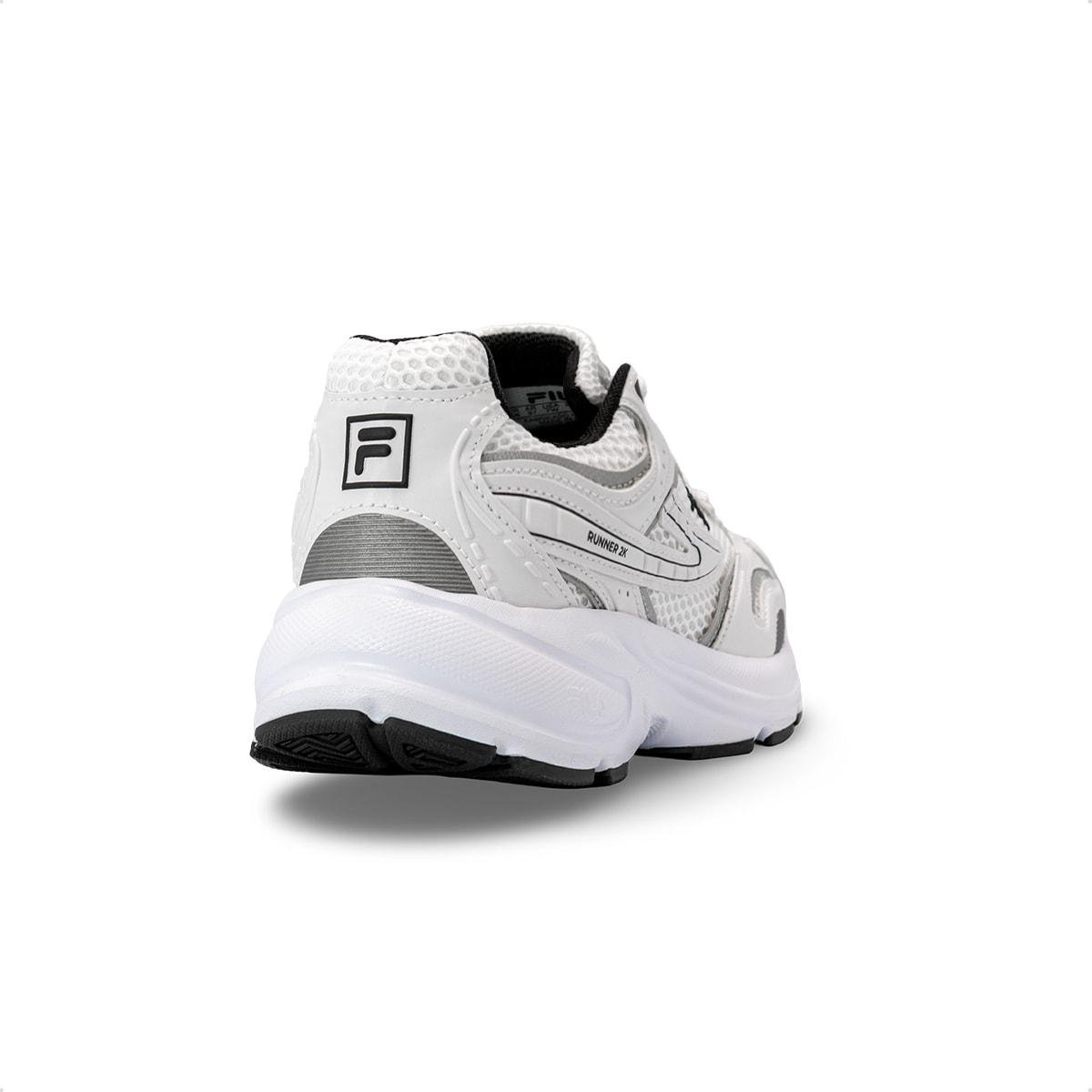 Tênis Fila Feminino Runner 2K Casual Branco/Preto 4