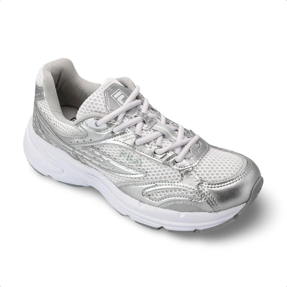Tênis Fila Feminino Runner 2K Casual Branco/Prata 2