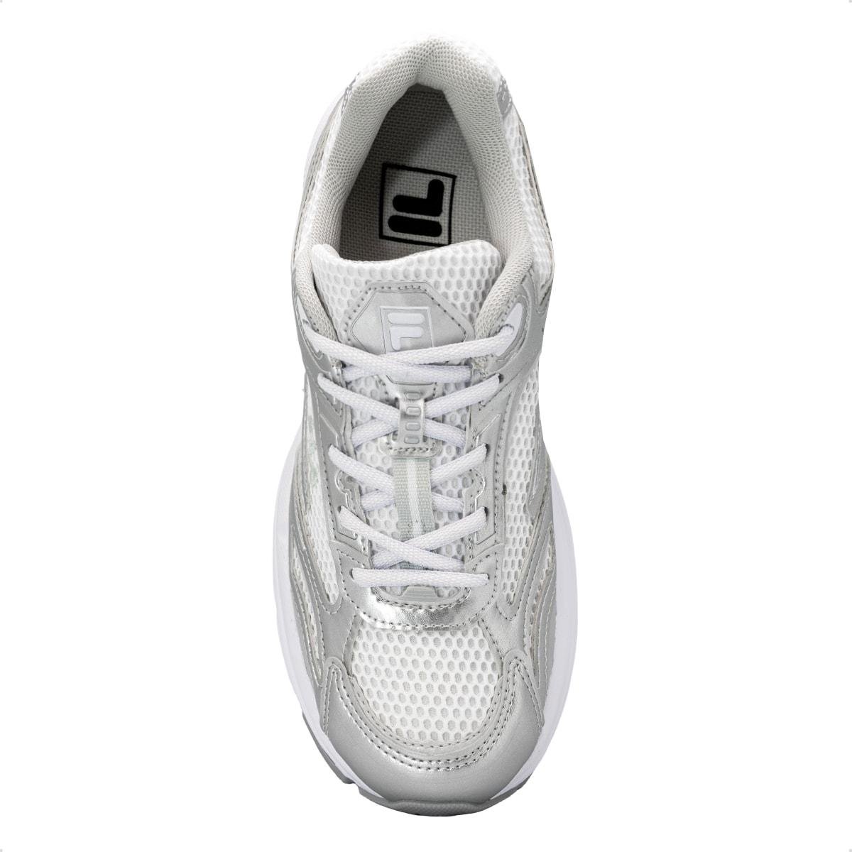 Tênis Fila Feminino Runner 2K Casual Branco/Prata 3