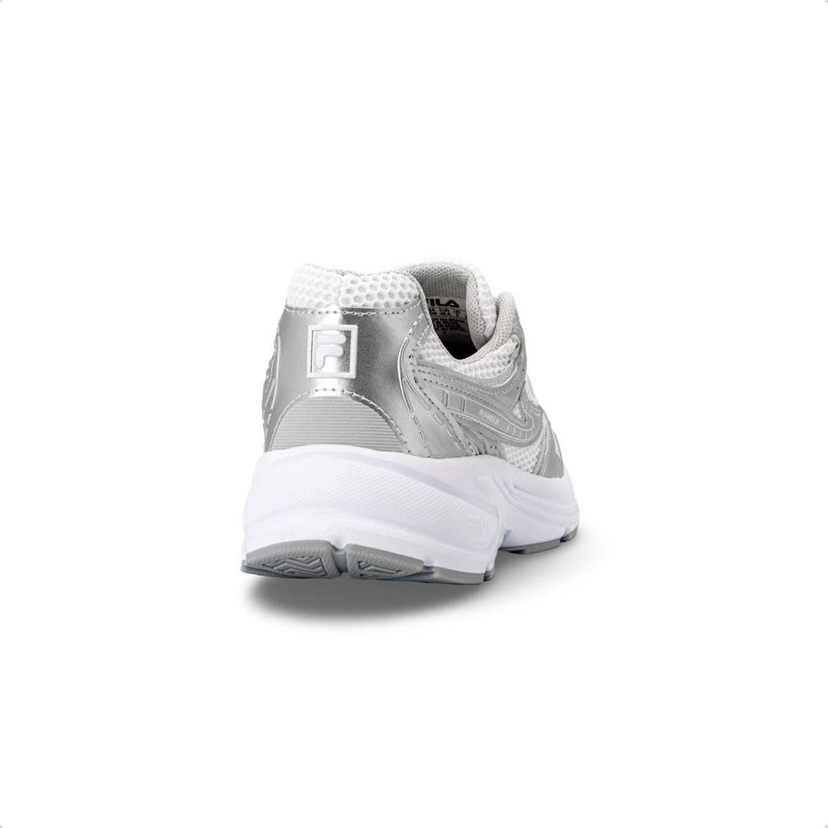 Tênis Fila Feminino Runner 2K Casual Branco/Prata 4