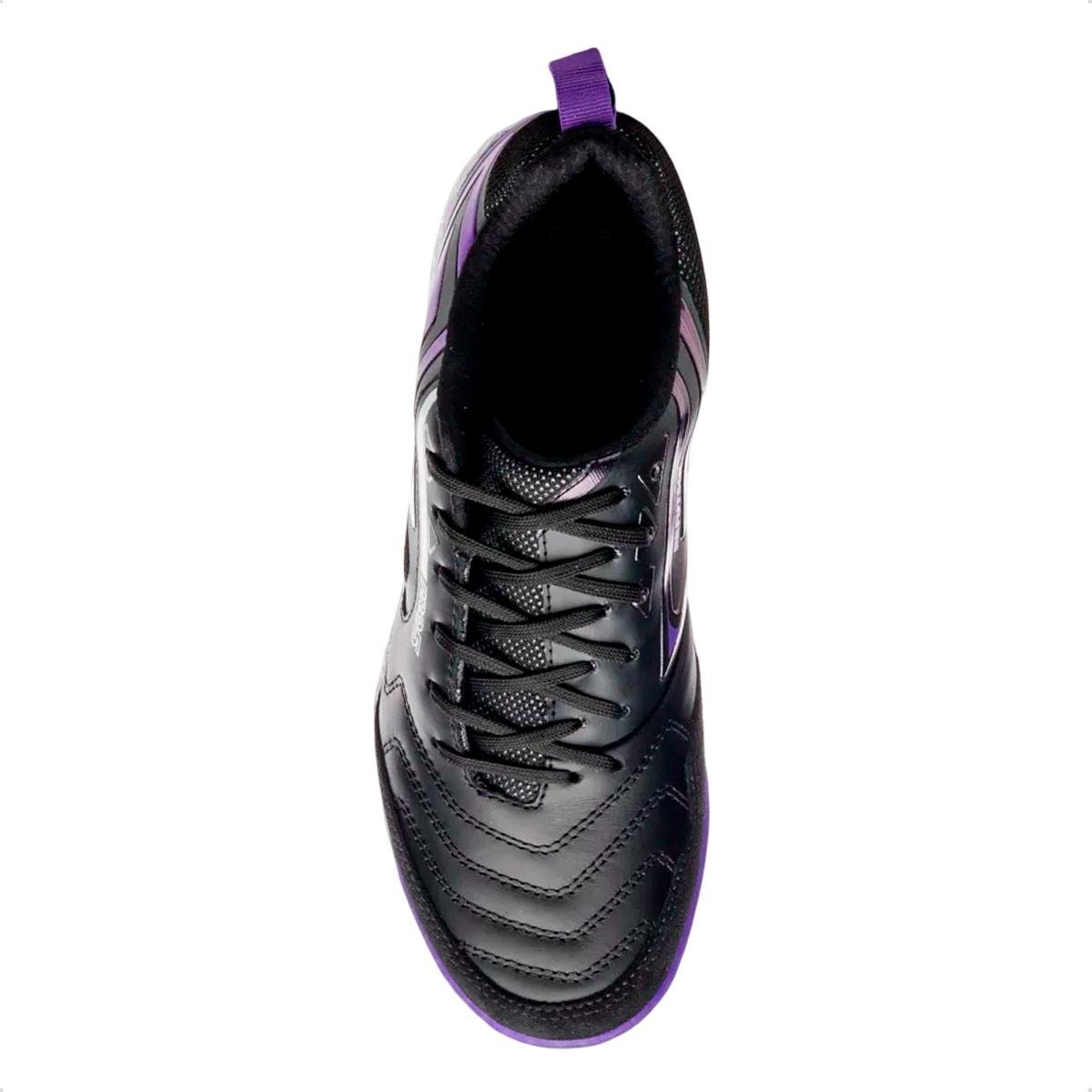 Chuteira Futsal Umbro Pro 5 Bump Billy Brfutsal Preto/Roxo 4