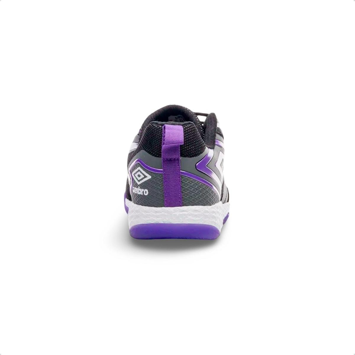 Chuteira Futsal Umbro Pro 5 Bump Billy Brfutsal Preto/Roxo 5