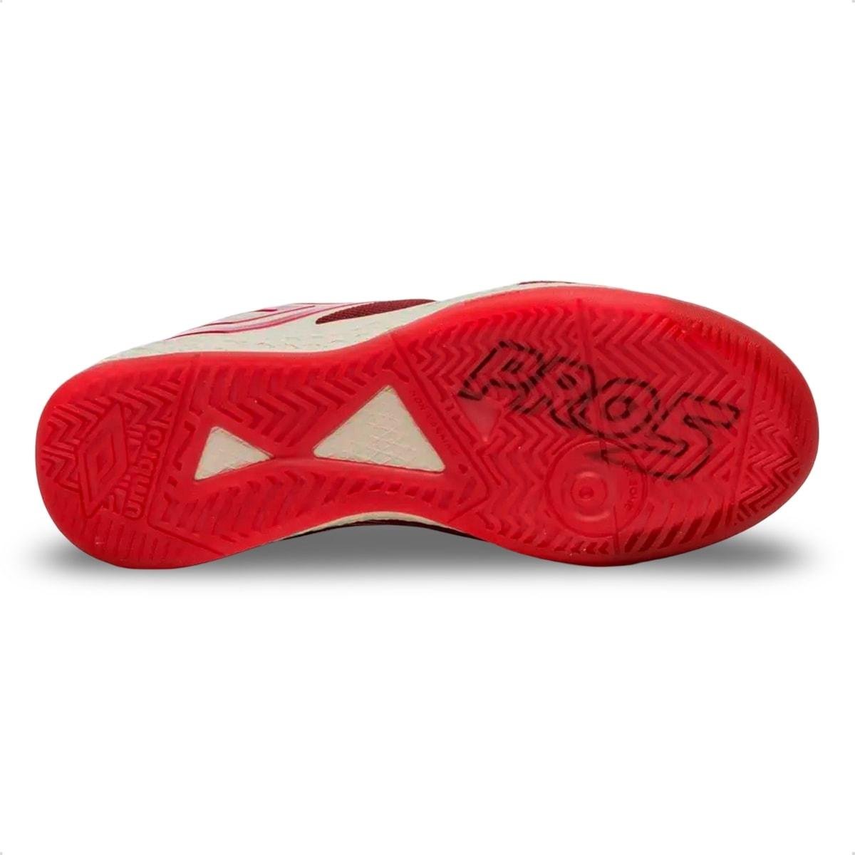 Chuteira Futsal Umbro Pro 5 Bump Vermelho 6