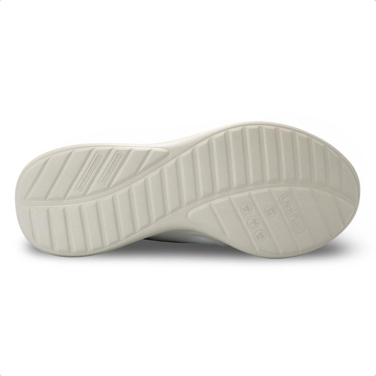 Tênis Usaflex Feminino em Couro Monograma Casual AP16004 Branco 5