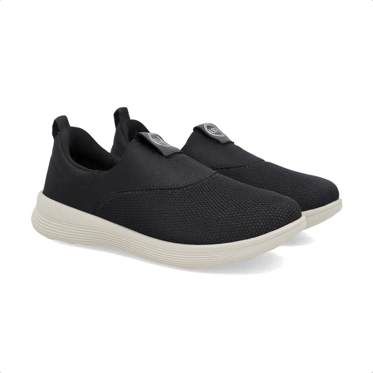 Tênis Usaflex Feminino Em Tecido UD02008 Preto 2