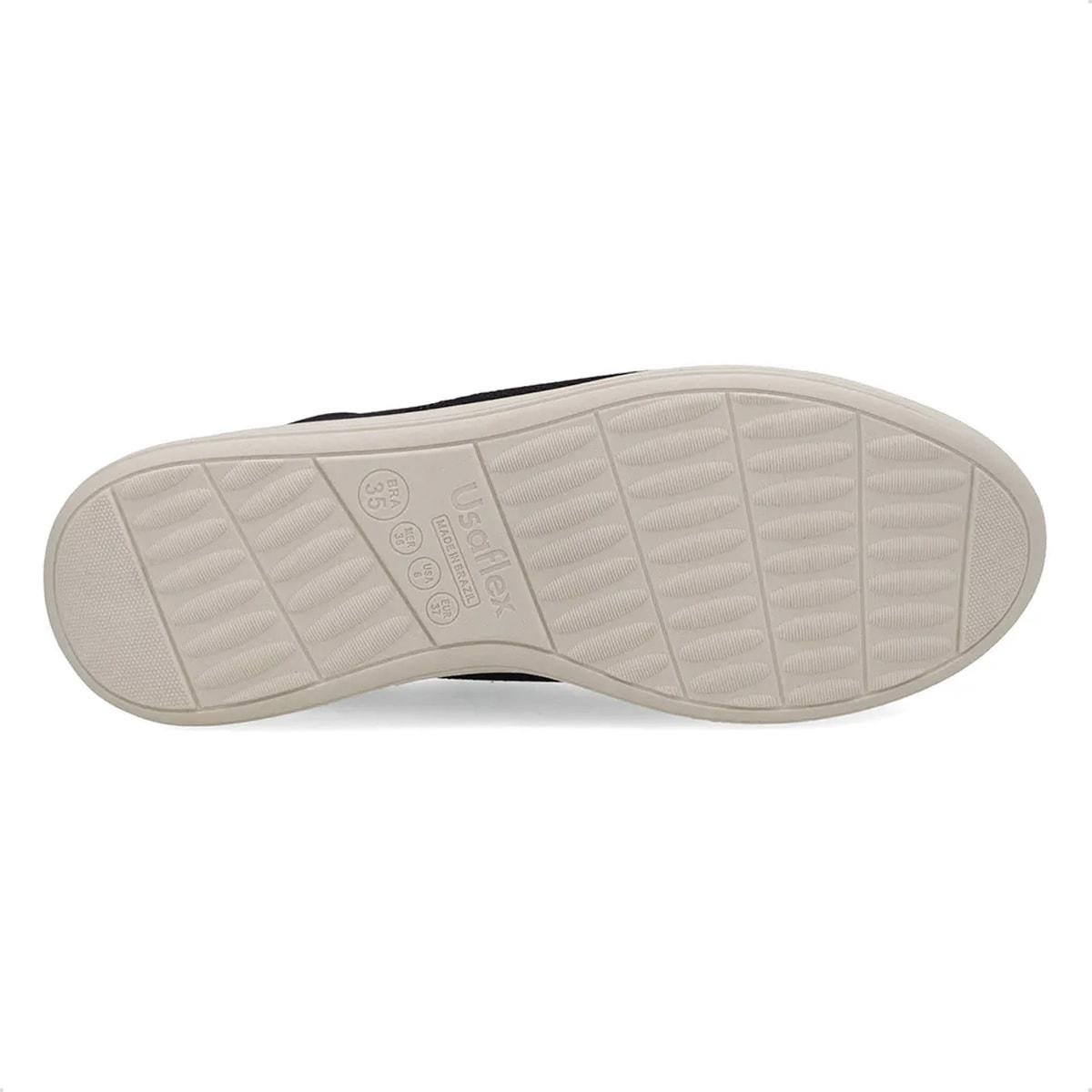 Tênis Usaflex Feminino Em Tecido UD02008 Preto 5