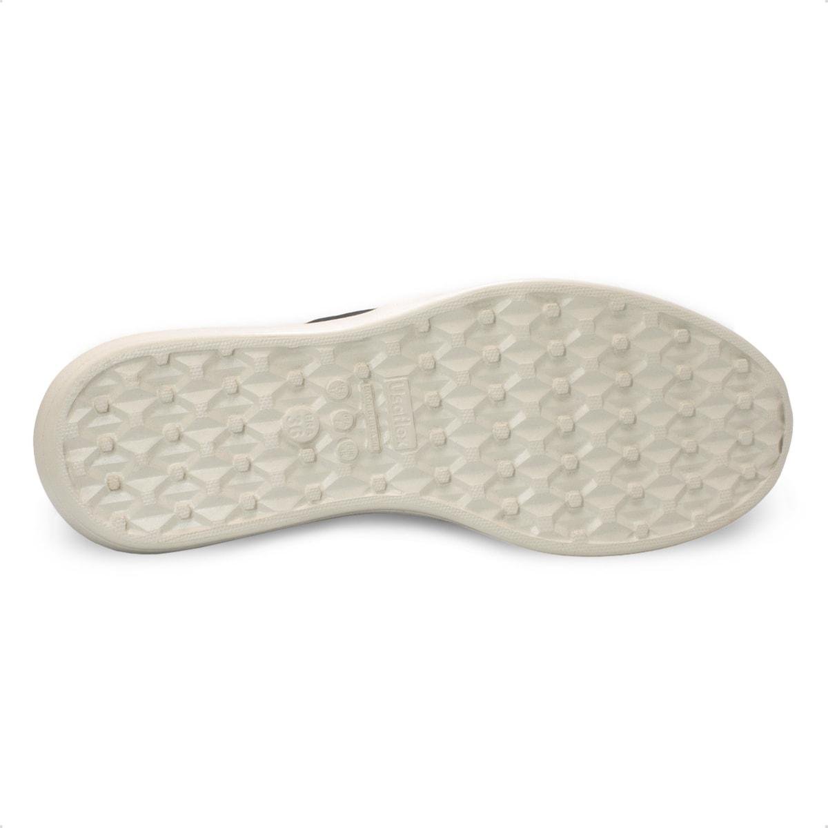 Tênis Usaflex Feminino Slip On em Couro Casual UD03007 Preto 5