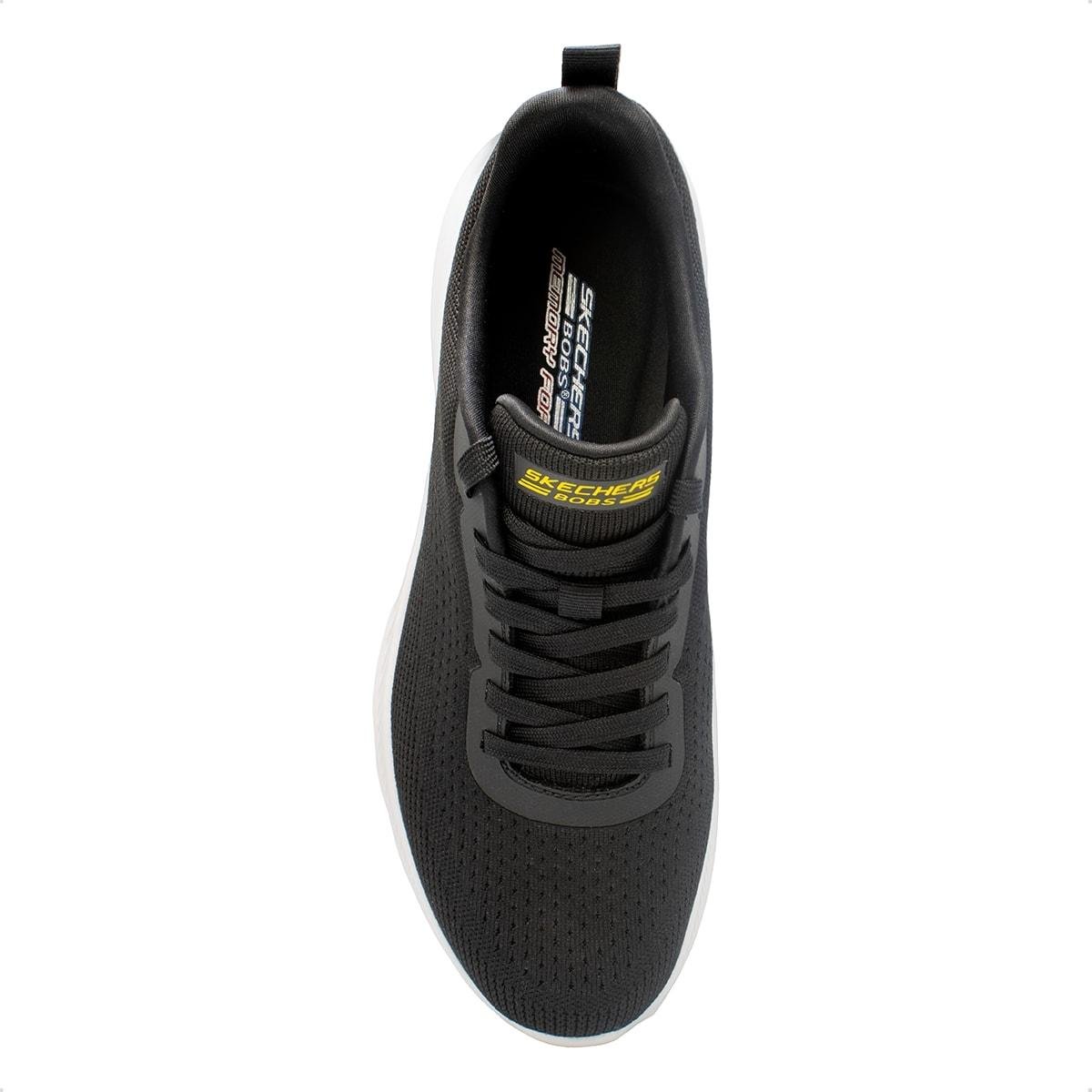 Tênis Skechers Masculino Bobs Moda Flex Preto 3