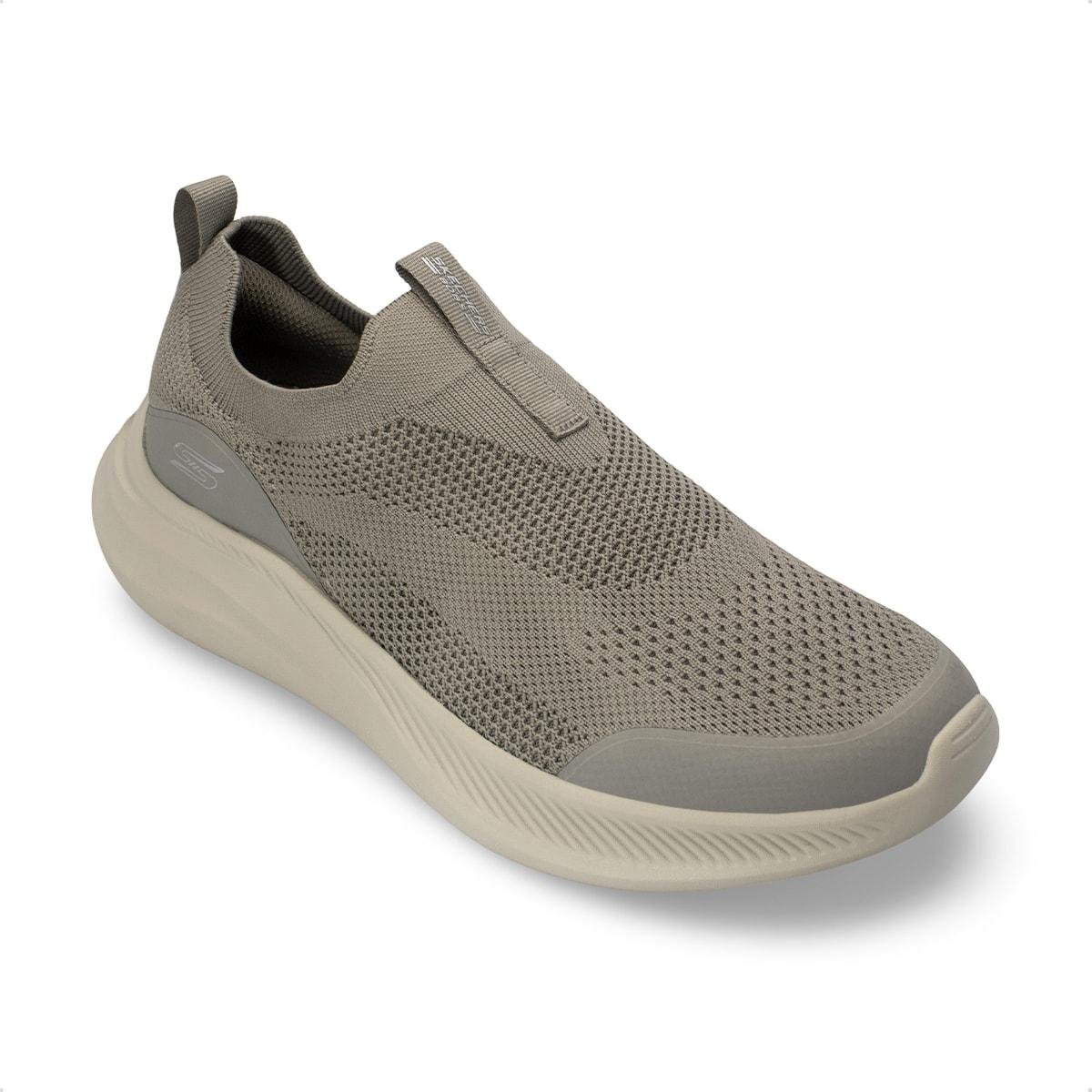 Tênis Skechers Masculino Slip on Bobs Moda Flex Broad Acre Cinza 2