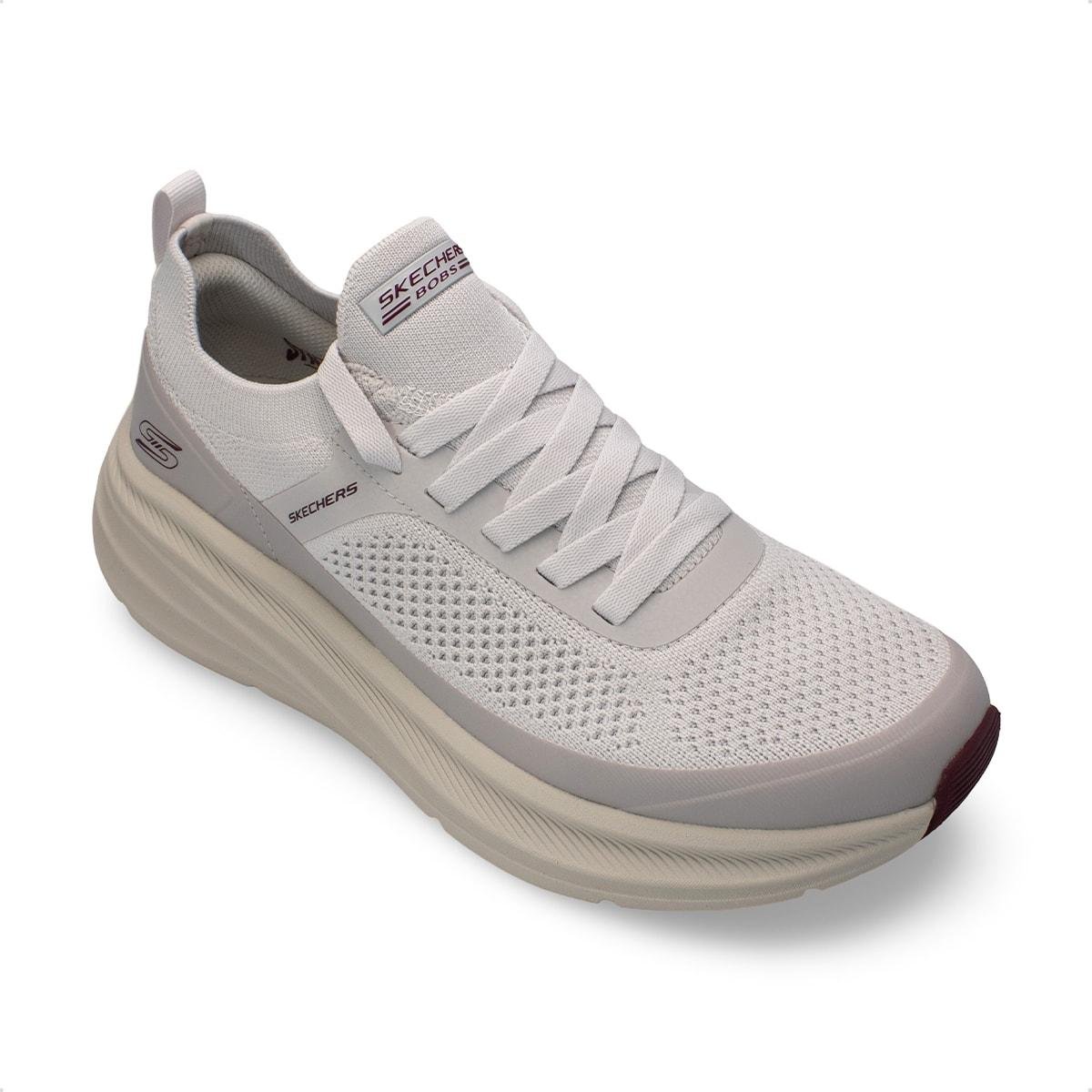 Tênis Skechers Masculino Bobs Sport Skillz Fully Vital Cinza Claro 2
