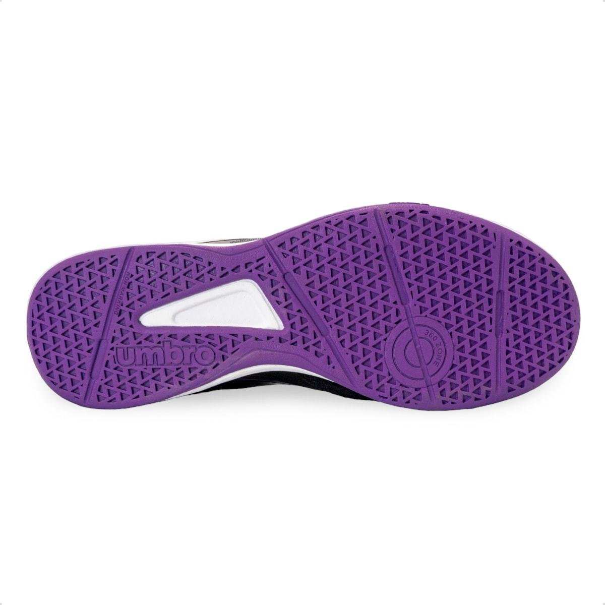 Chuteira Futsal Umbro Pro 5 Bump Club Billy Brfutsal Preto/Roxo 6