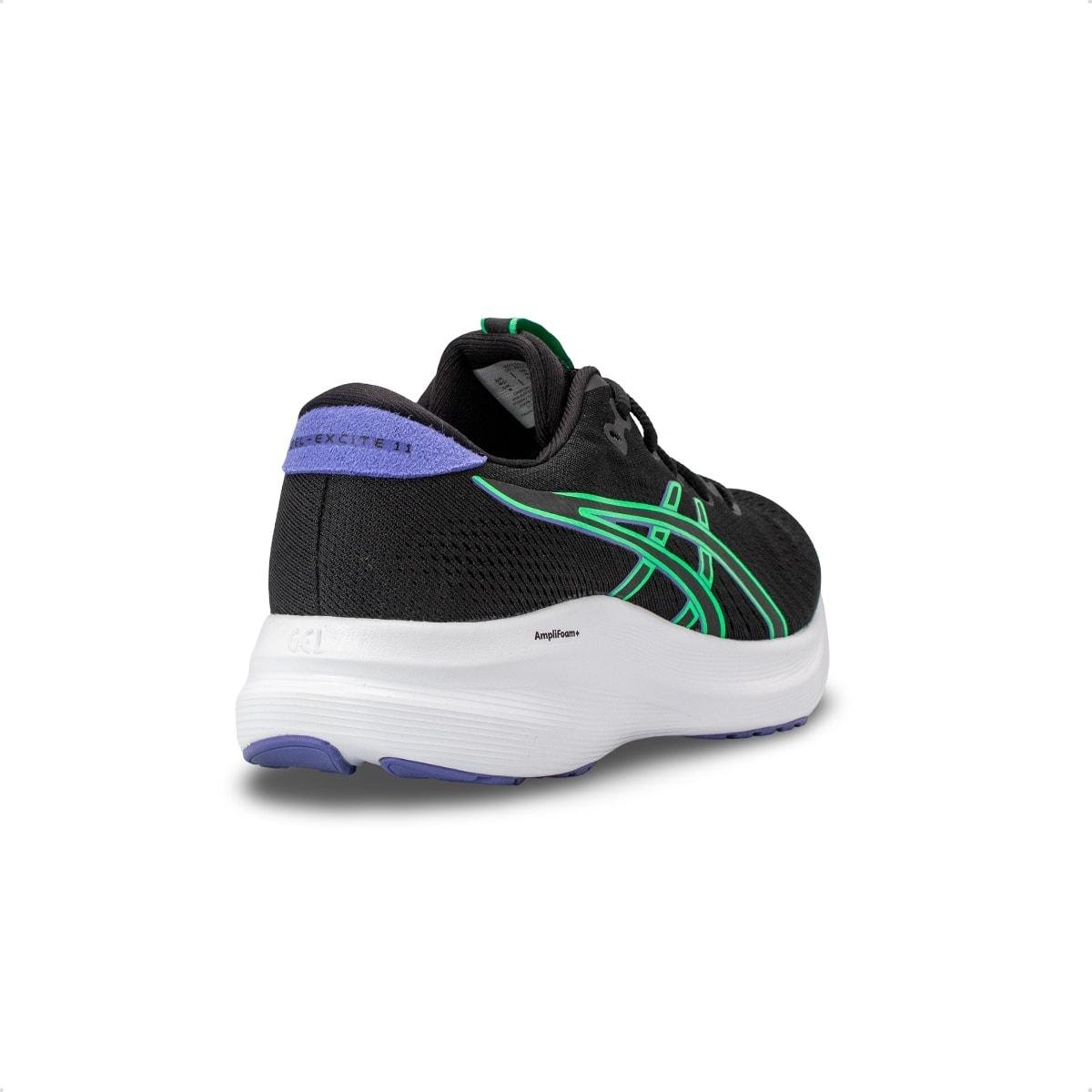Tênis Asics Masculino Gel-Excite 11 Corrida Preto/Verde 4
