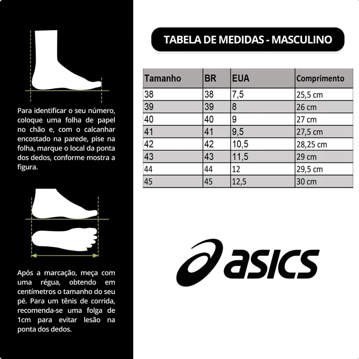 Tênis Asics Masculino Raiden 5 Corrida Azul/Laranja 6