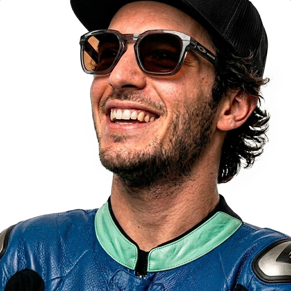 Óculos de Sol Oakley Unissex HSTN SQ MotoGP Collection Prizm Bronze Preto/Marrom 3
