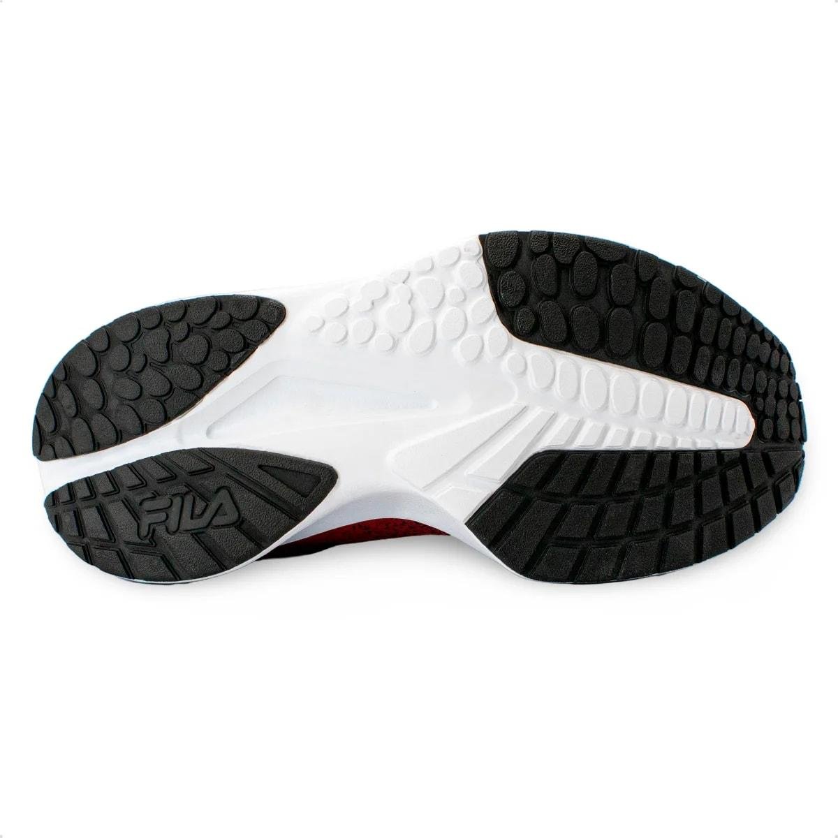 Tênis Fila Masculino Agile Corrida Preto/Vermelho 5