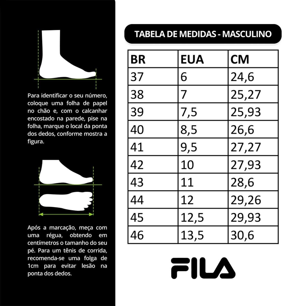 Tênis Fila Masculino Agile Corrida Preto/Vermelho 6