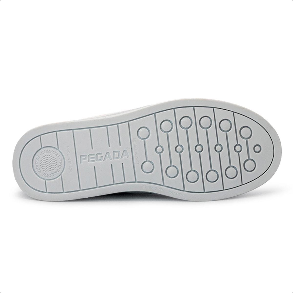 Tênis Pegada Feminino em Couro 211164 Branco 5