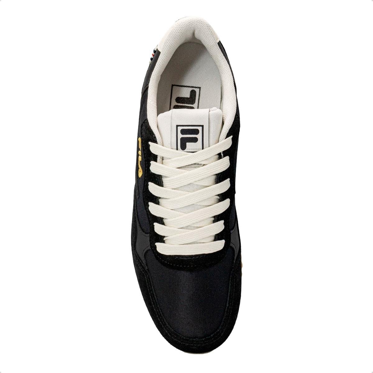 Tênis Fila Masculino Euro Jogger Vintage Preto/Bege 3