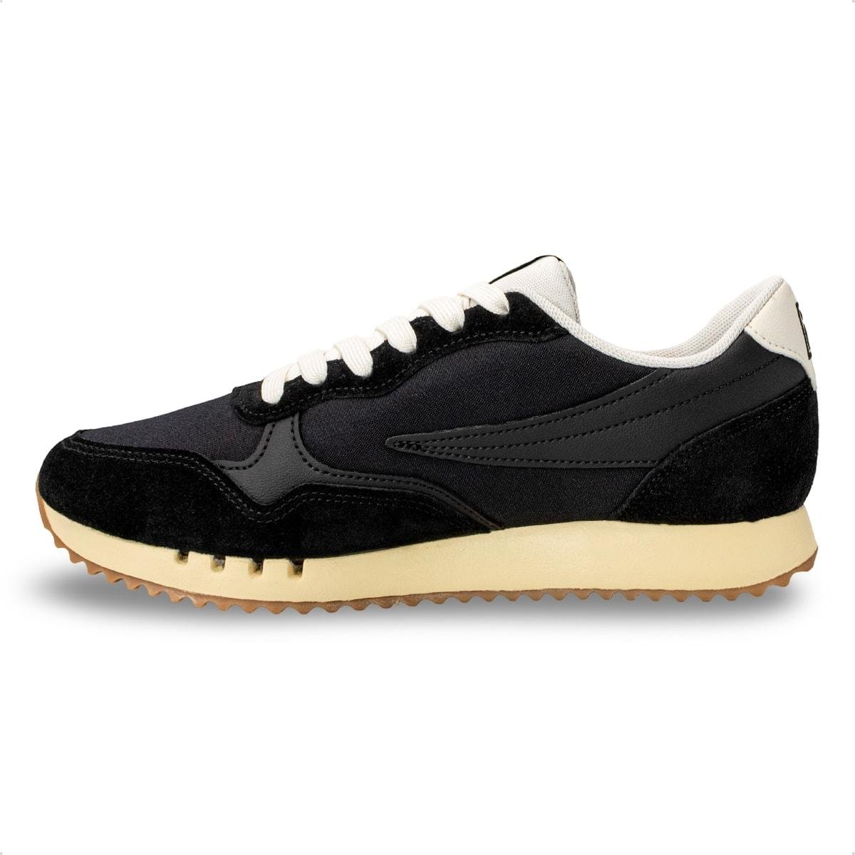 Tênis Fila Masculino Euro Jogger Vintage Preto/Bege 4