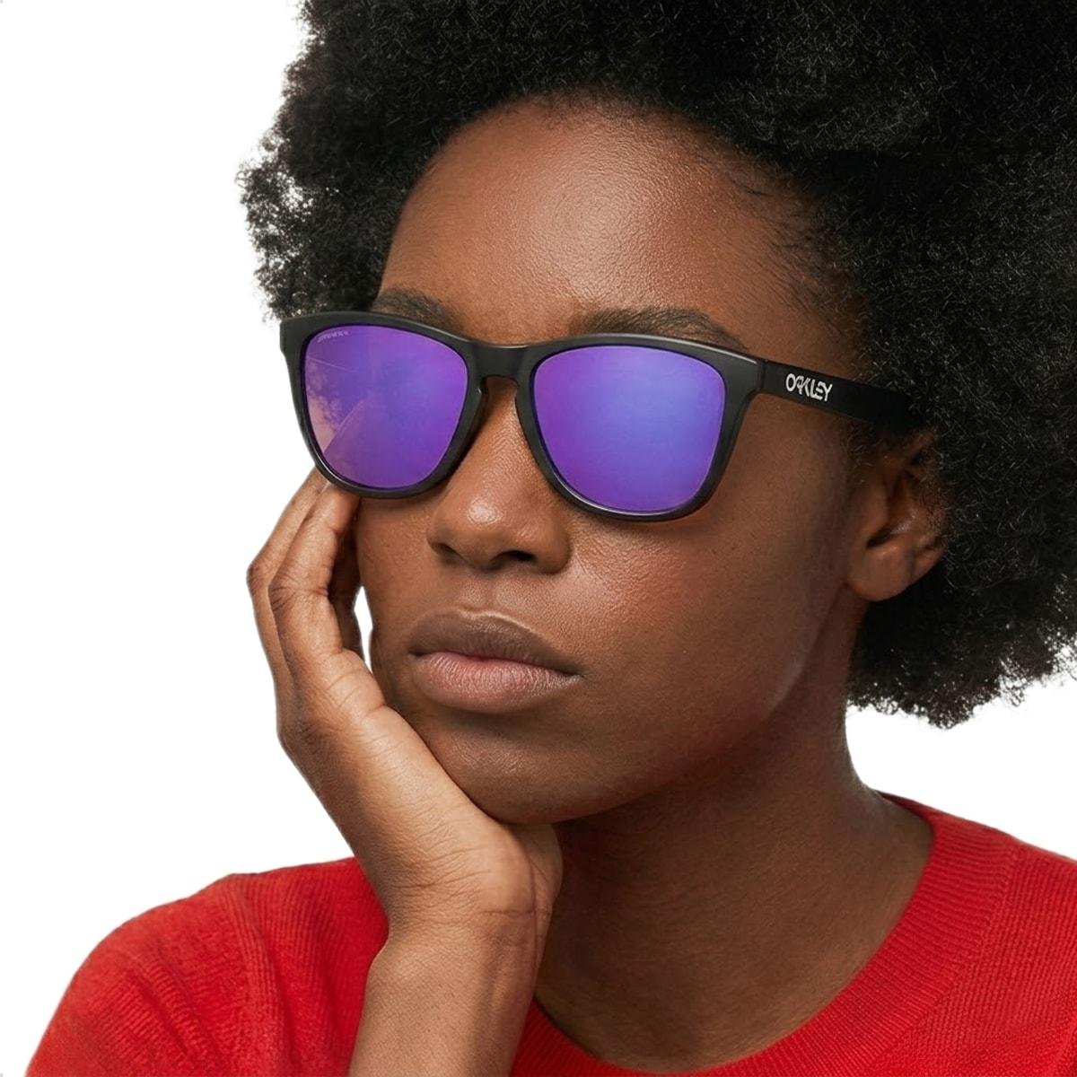Óculos de Sol Oakley Unissex Frogskins Prizm Violet Preto/Roxo 3