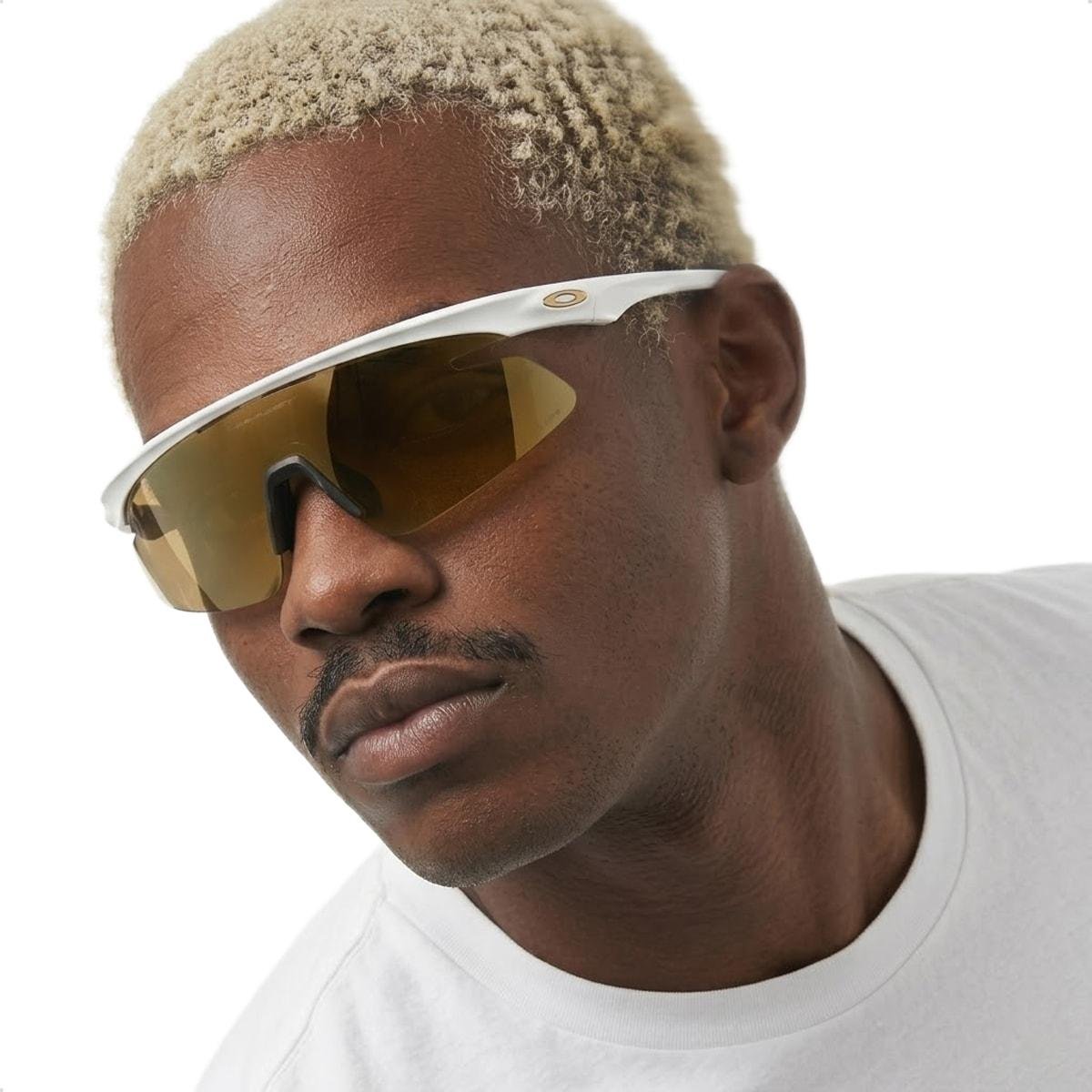 Óculos de Sol Oakley Unissex RSLV Lite Prizm 24K Branco/Dourado 3