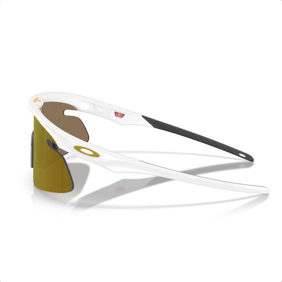 Óculos de Sol Oakley Unissex RSLV Lite Prizm 24K Branco/Dourado 4