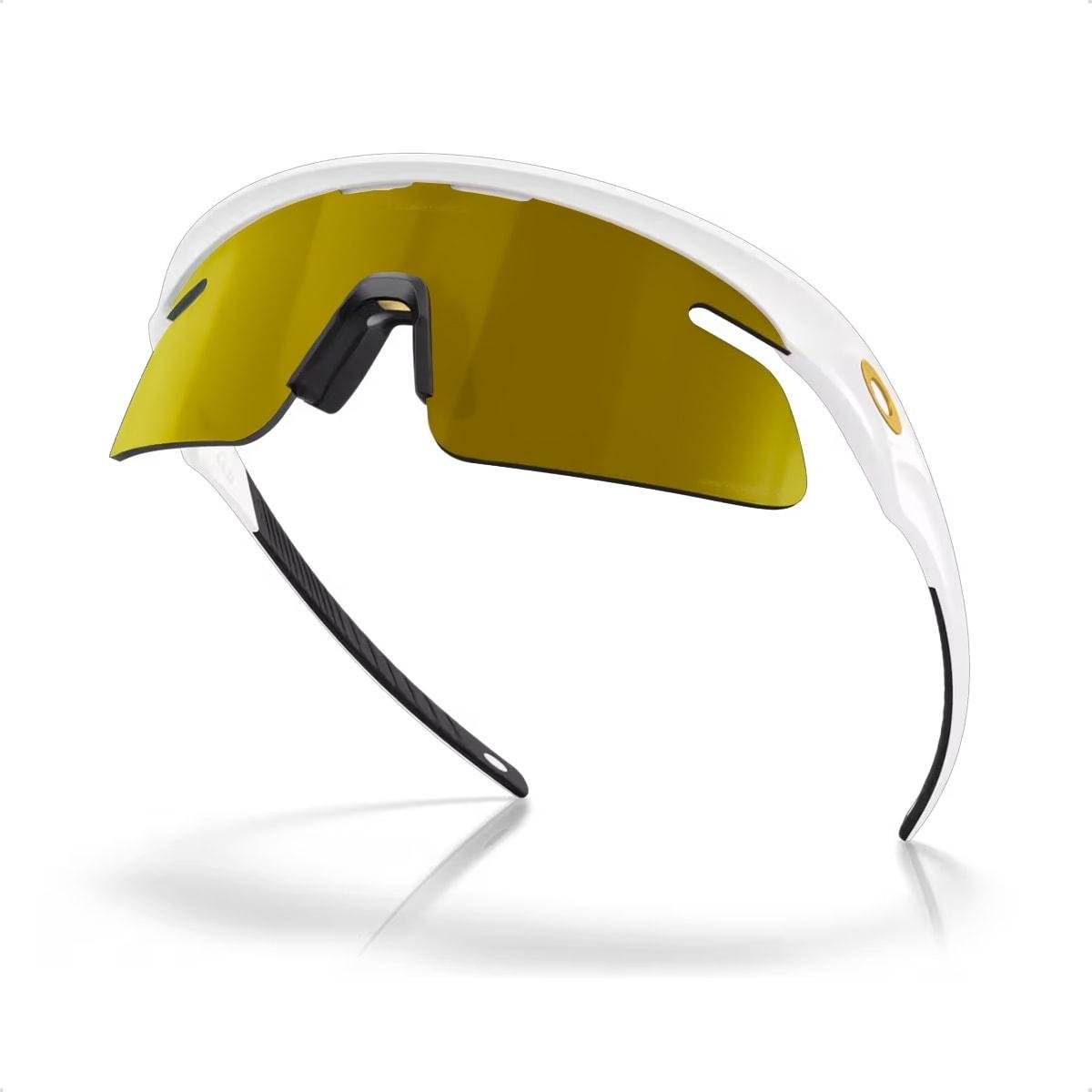 Óculos de Sol Oakley Unissex RSLV Lite Prizm 24K Branco/Dourado 5