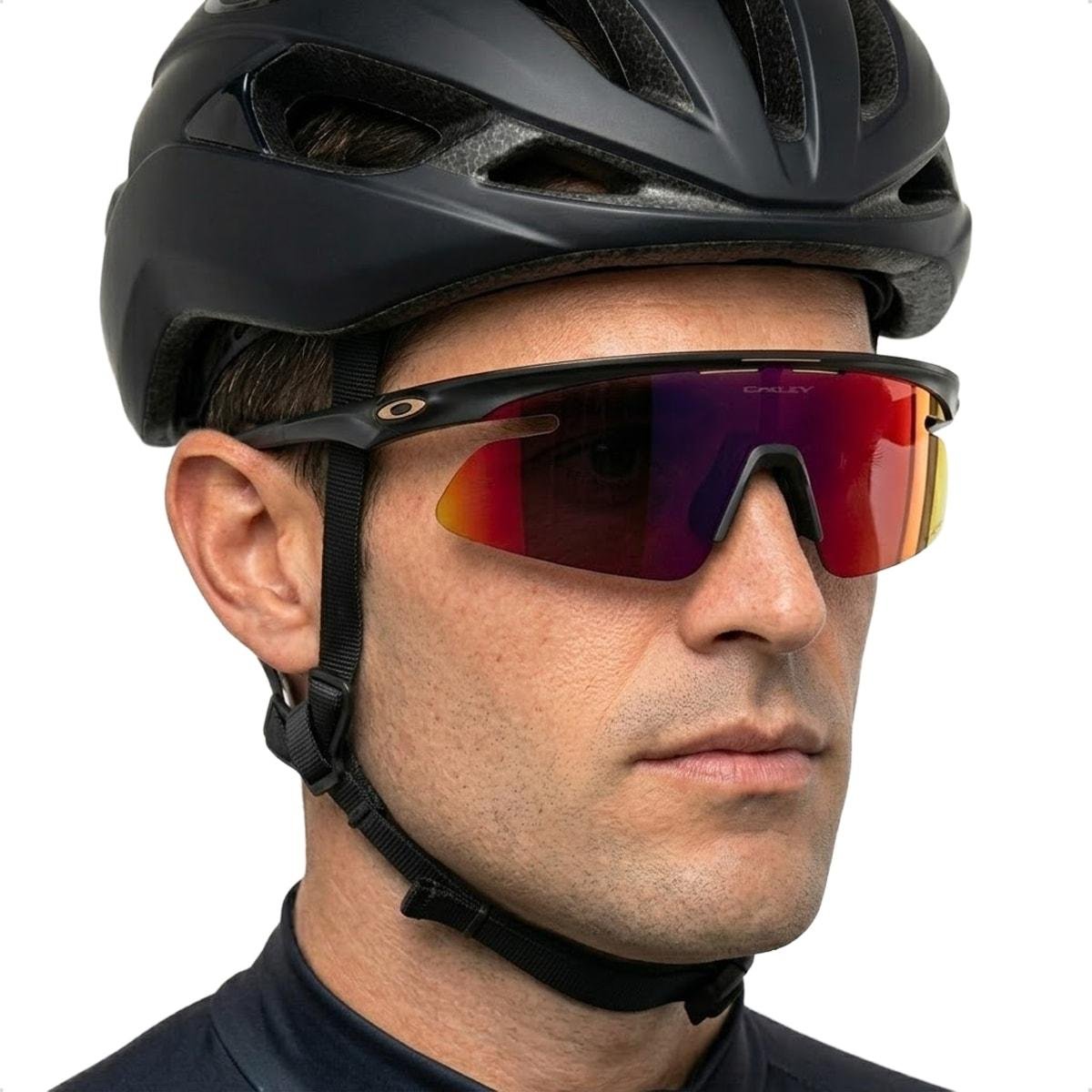 Óculos de Sol Oakley Unissex RSLV Lite Prizm Road Preto/Roxo 3