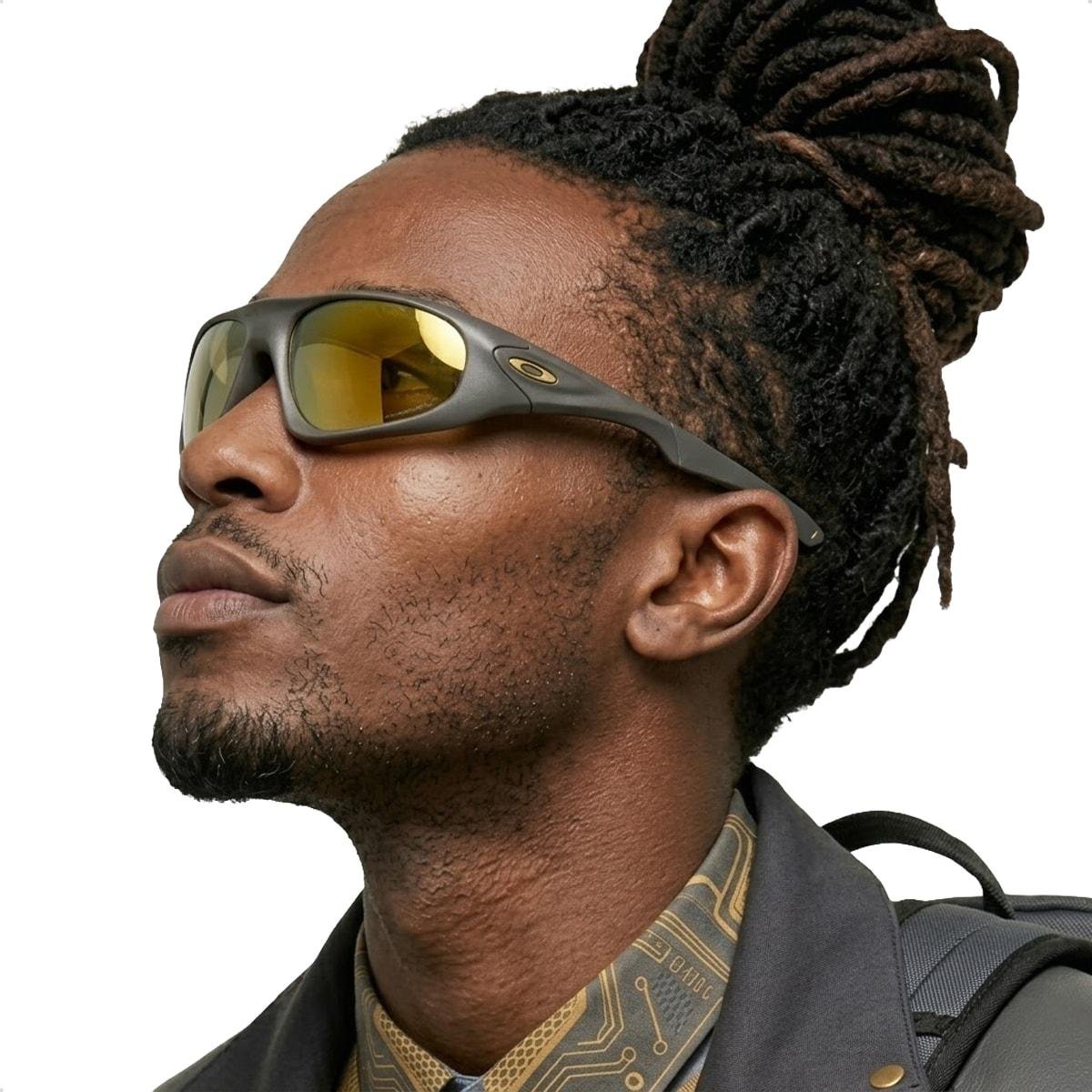 Óculos de Sol Oakley Unissex Neoforma Prizm 24k Polarized Grafite/Amarelo 3