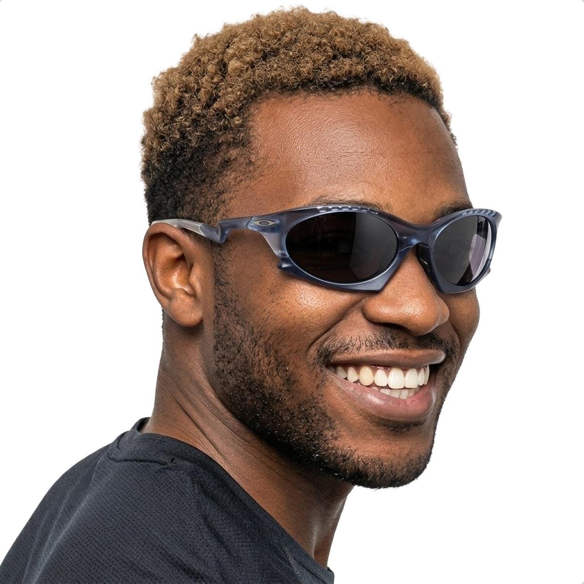 Óculos de Sol Oakley Unissex Plantaris Prizm Grey Polarized Azul/Preto 3