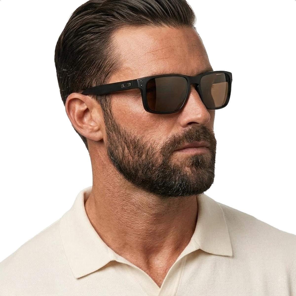 Óculos de Sol Oakley Unissex Holbrook Prizm Tungsten Polarized Preto/Marrom 3