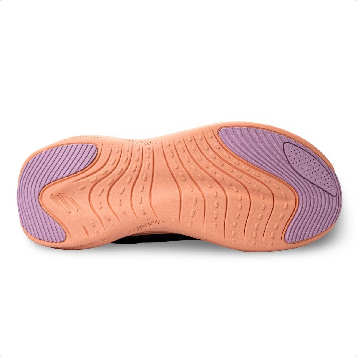 Tênis Skechers Feminino Skech Cloud Gentle Glow Cinza/Rosa 5