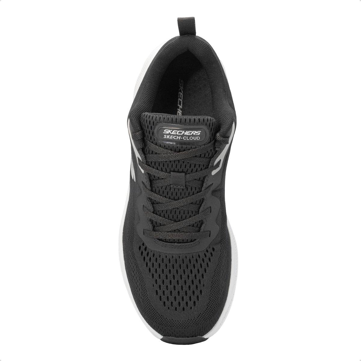 Tênis Skechers Masculino Skech Cloud Gentle Glow Preto/Cinza 3