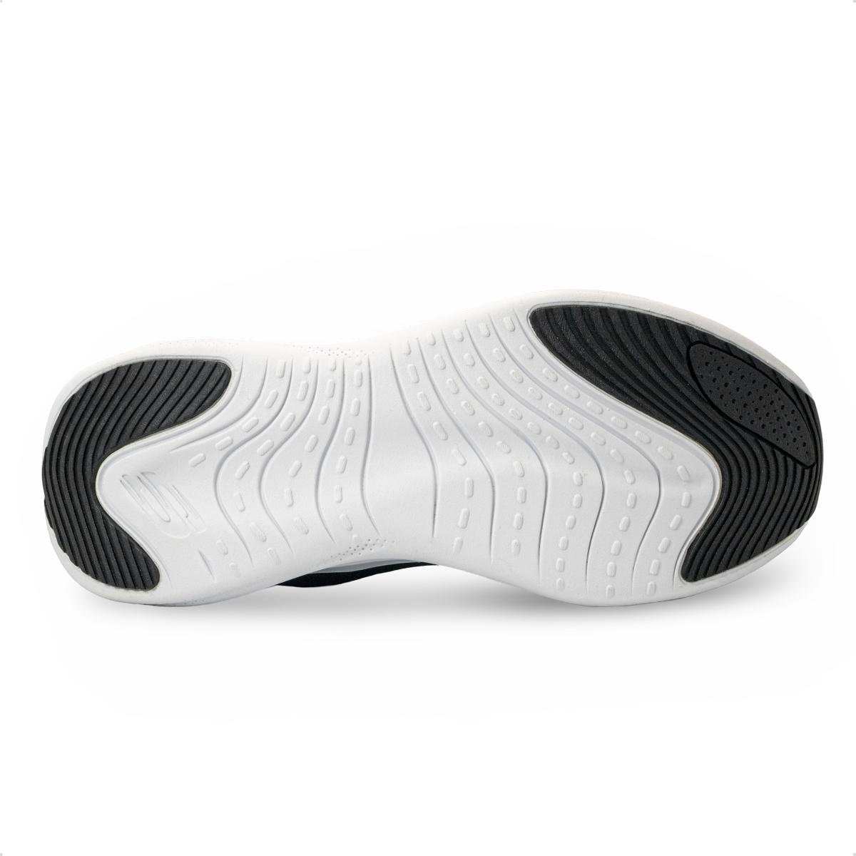 Tênis Skechers Masculino Skech Cloud Gentle Glow Preto/Cinza 5