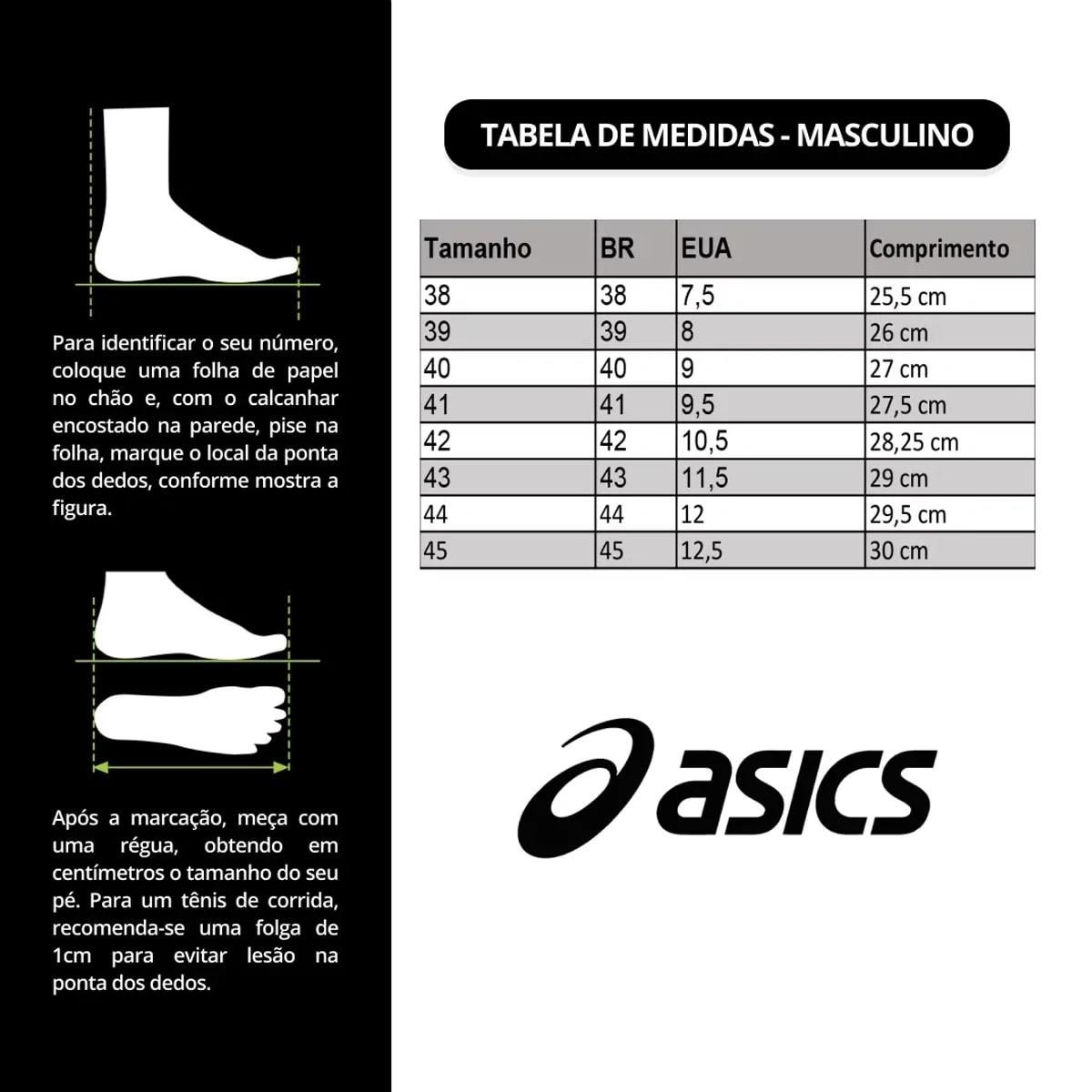 Tênis Asics Masculino Upcourt 6 Quadra Azul 6