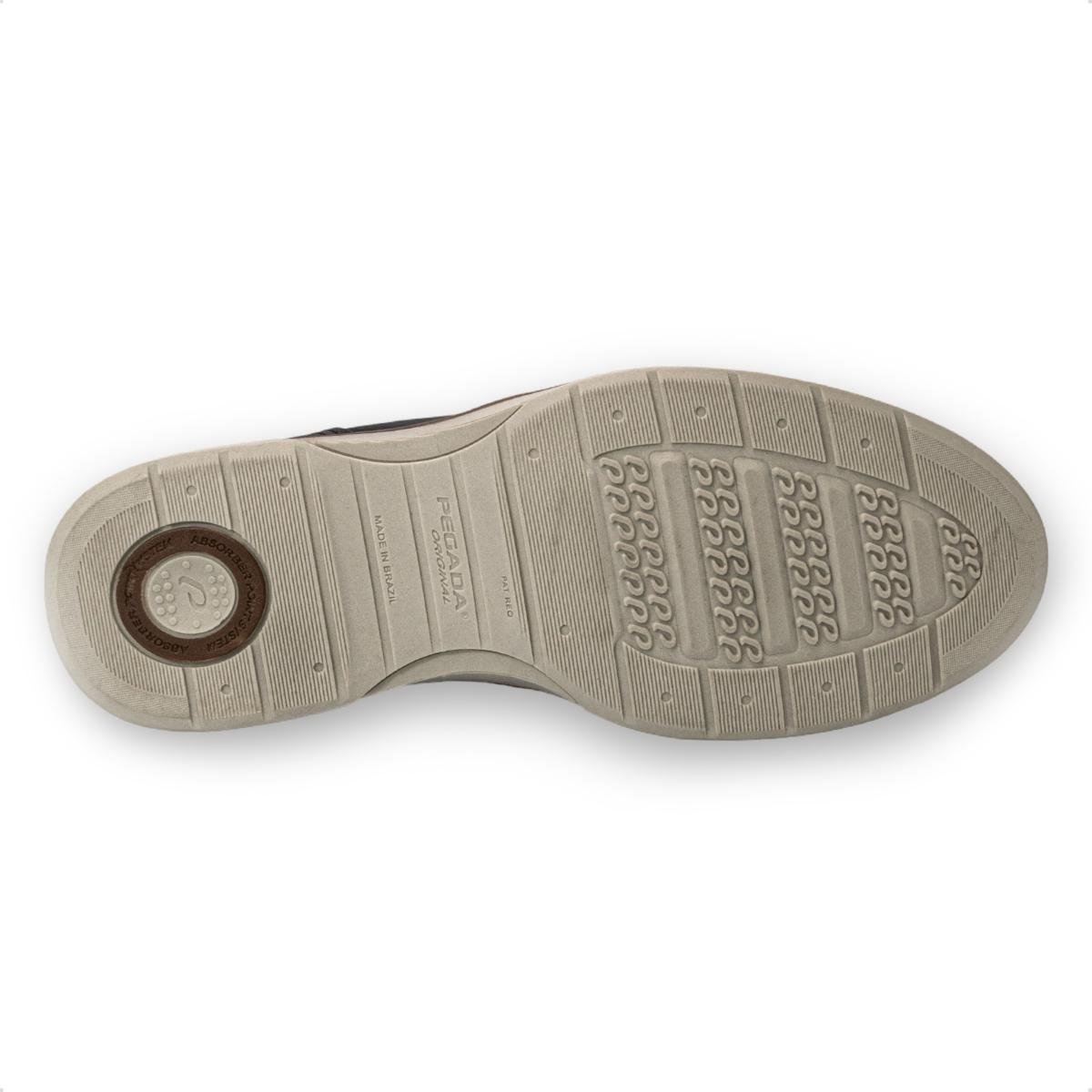 Bota Pegada Masculina Cardiff em Couro 126753 Preto/Marrom 6