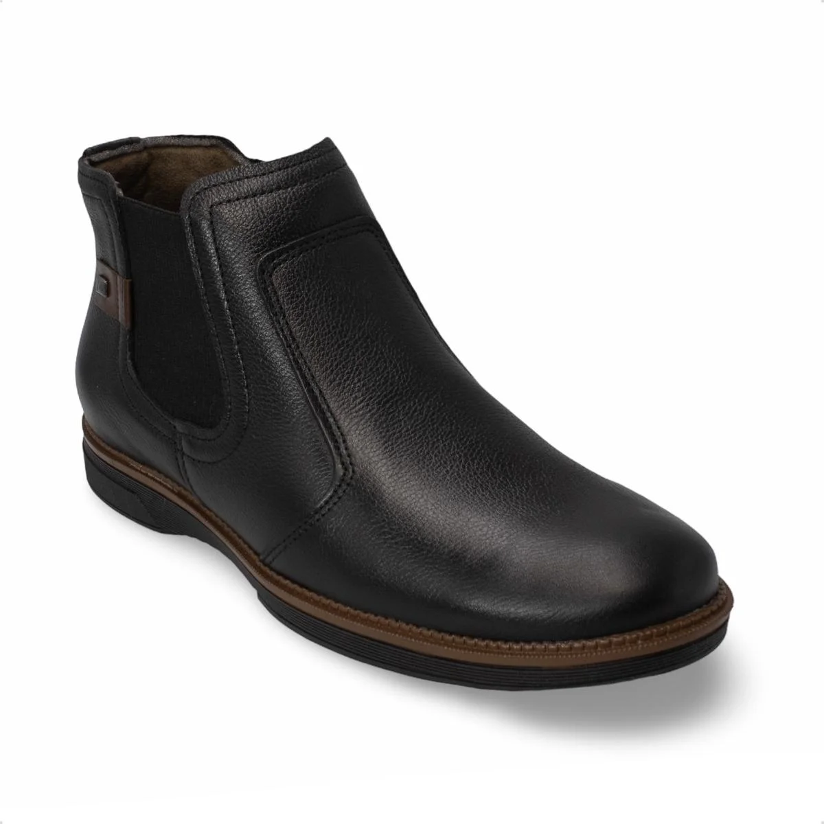 Bota Pegada Masculina Cardiff em Couro 126754 Preto 2
