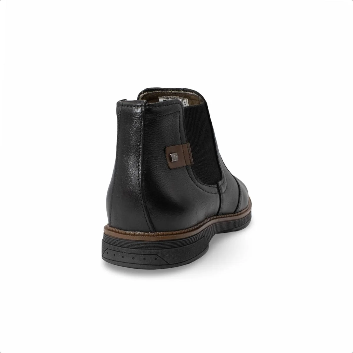 Bota Pegada Masculina Cardiff em Couro 126754 Preto 5
