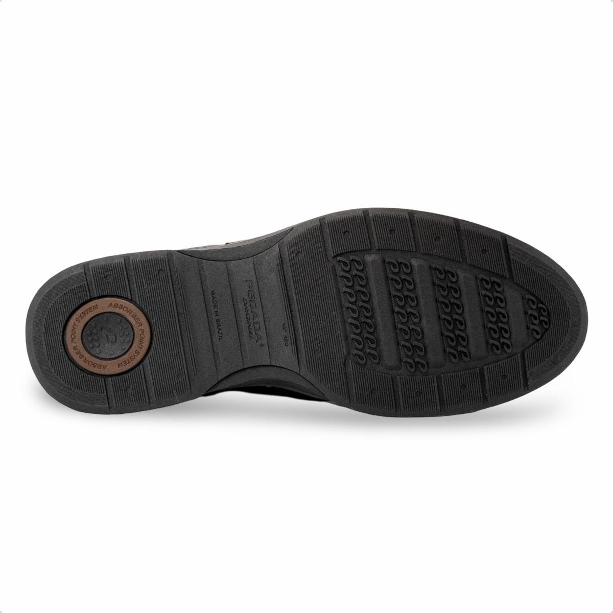 Bota Pegada Masculina Cardiff em Couro 126754 Preto 6